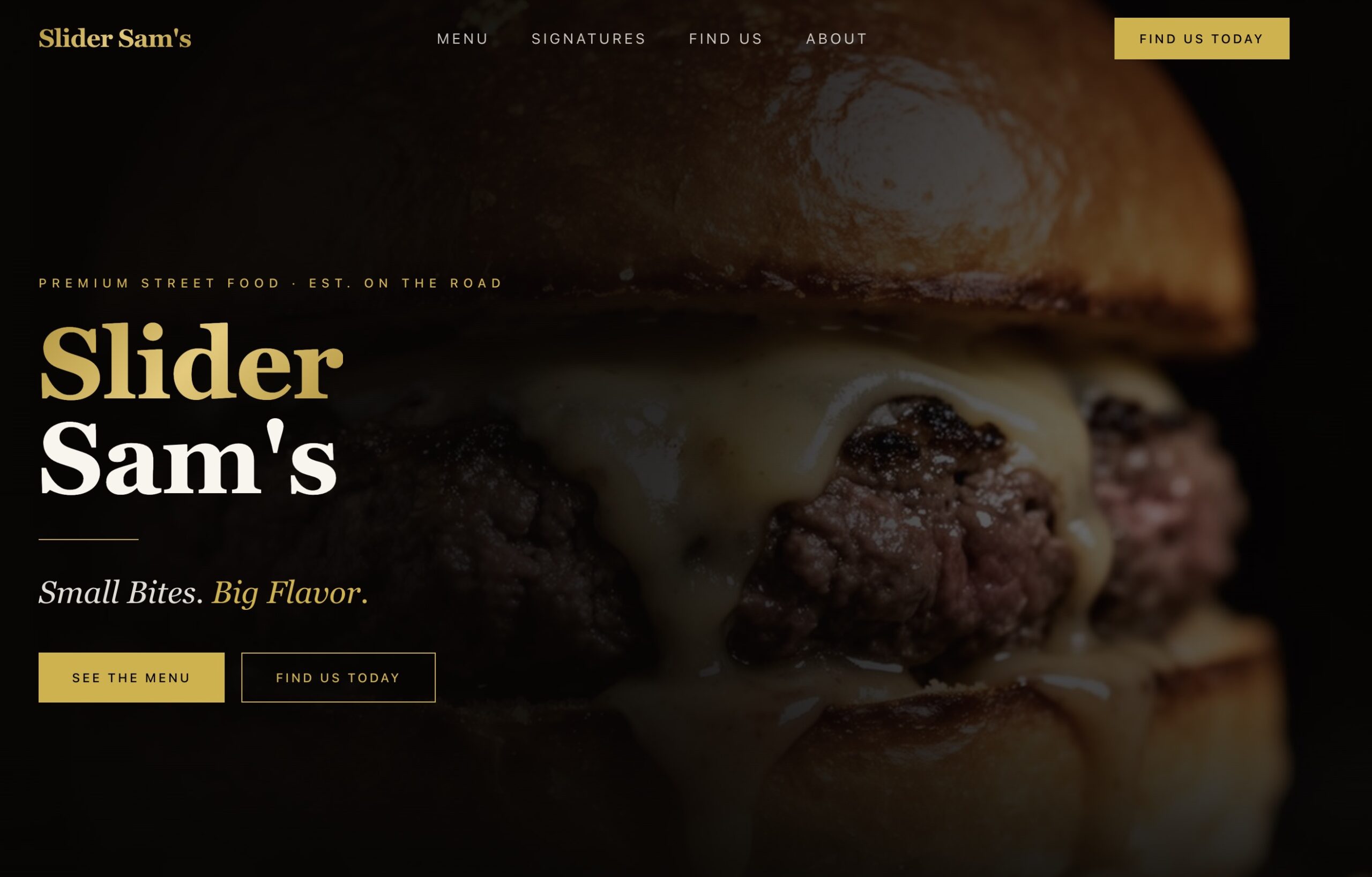 Sam's Sliders Food truck Design